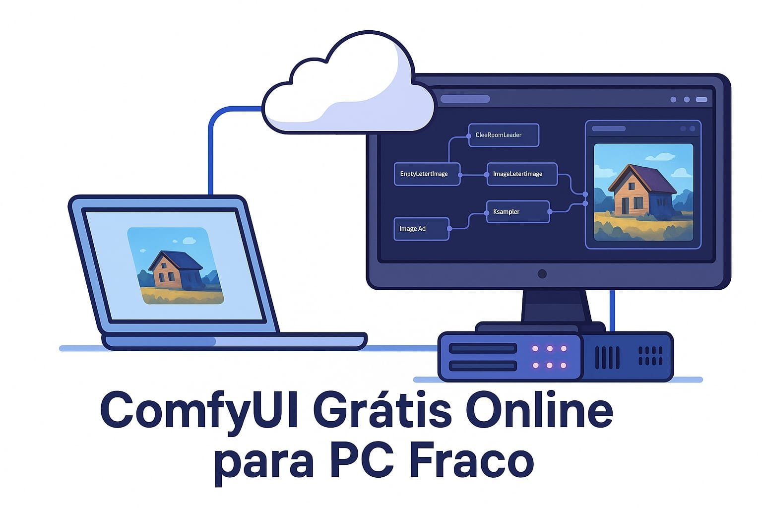 COMFYUI GRÁTIS ONLINE e RÁPIDO para PC FRACO